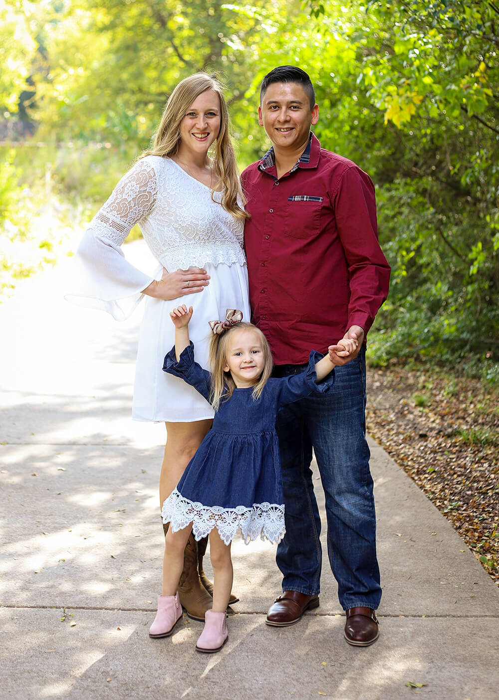 Nicole Pirog, an attorney at Bishota Law, is shown with her family in this profile photograph.